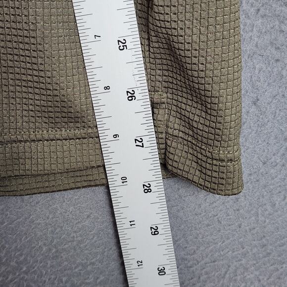 NOTRE DAME Shirt Mens Large Green Button Up Short Sleeve ADIDAS Climalite Y2K - Picture 4 of 14